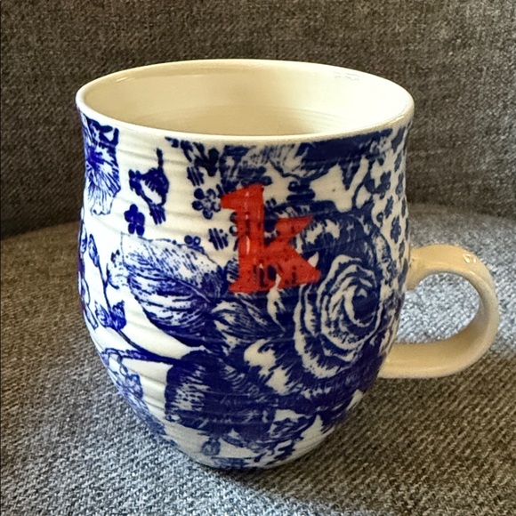 Anthropologie Homegrown Letter Mug K - Picture 1 of 3